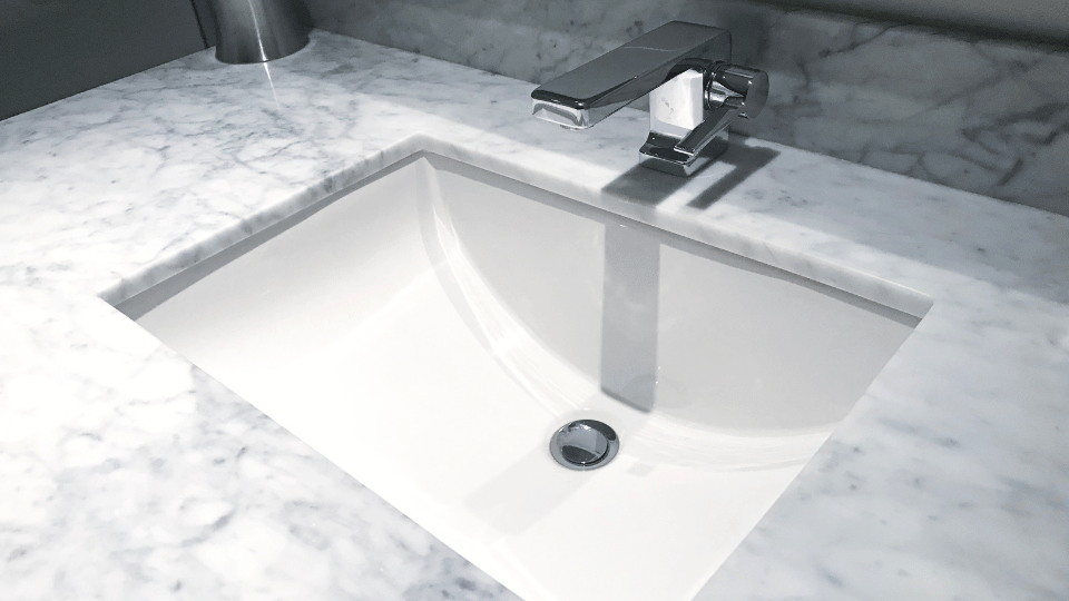 Bathroom Sink with Brushed Nickel Finish