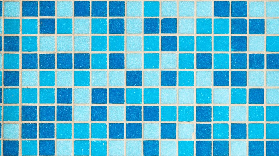 Different Shades of Blue Mosaic Tiles